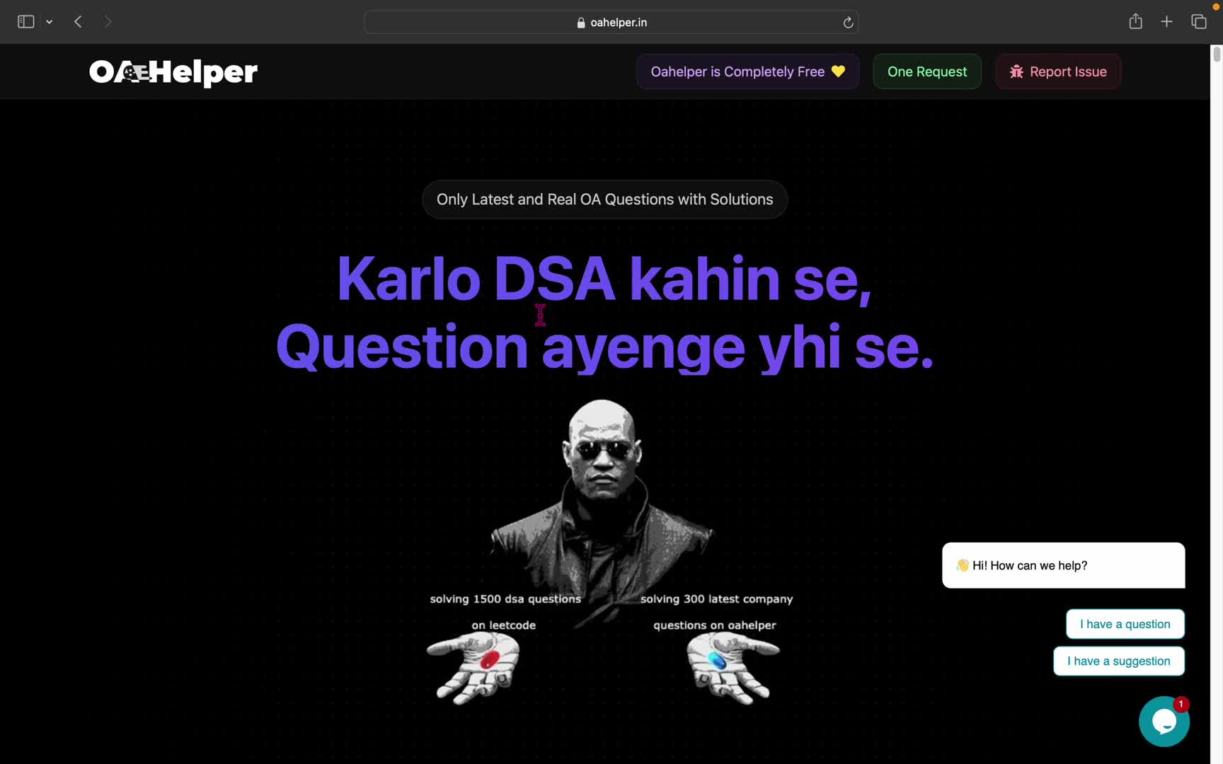 OA Helper — Real OA questions with solutions